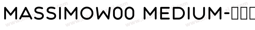 MassimoW00 Medium字体转换